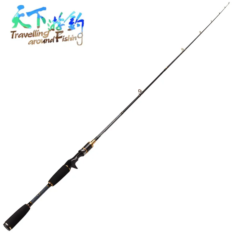 

1.8M 2.1M Casting Fishing Rod Carbon Fiber M Power 2 Sections Lure Rod for Carp Fishing Vara De Pesca Saltwater Fishing Pole