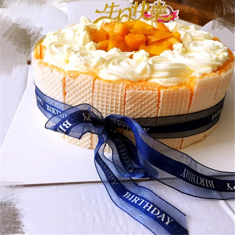 Новый год Корейская версия с днем рождения лента для выпекания пирогов