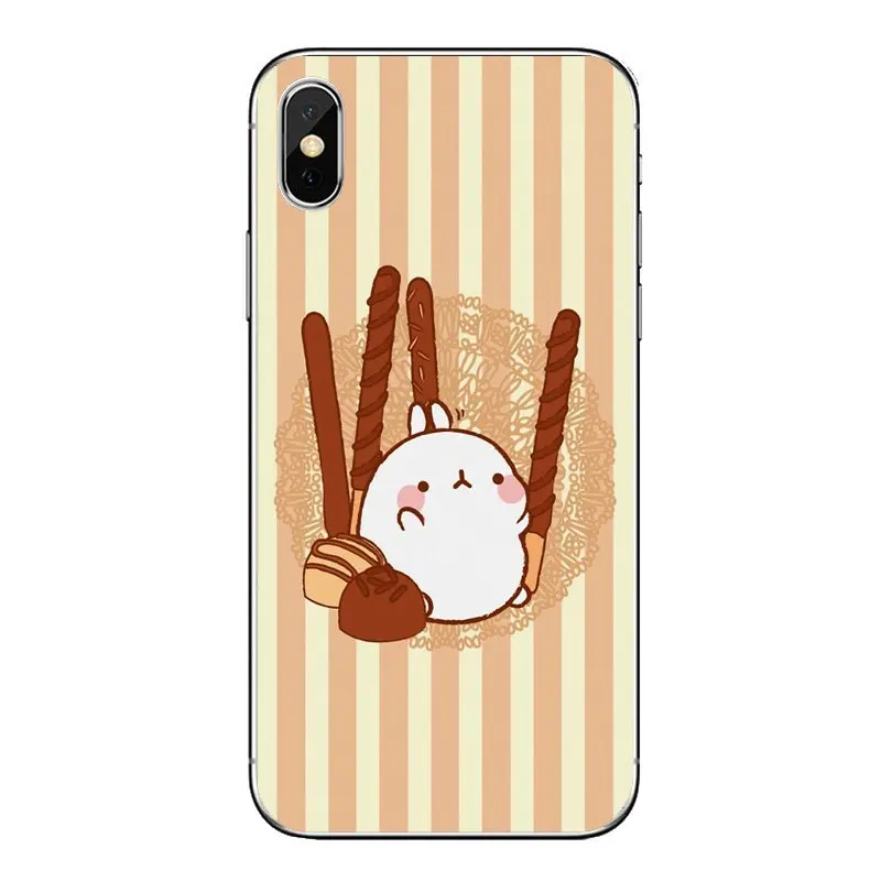 Корея мультфильм Картофель molang розовый животных для LG G7 Q6 Q7 Q8 Q9 V30 X Мощность 2 3 OnePlus