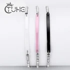 2019 новый модный керамический Кристалл Любовь золотой браслет из нержавеющей стали Розовый Белый Черный браслеты для женщин оптом