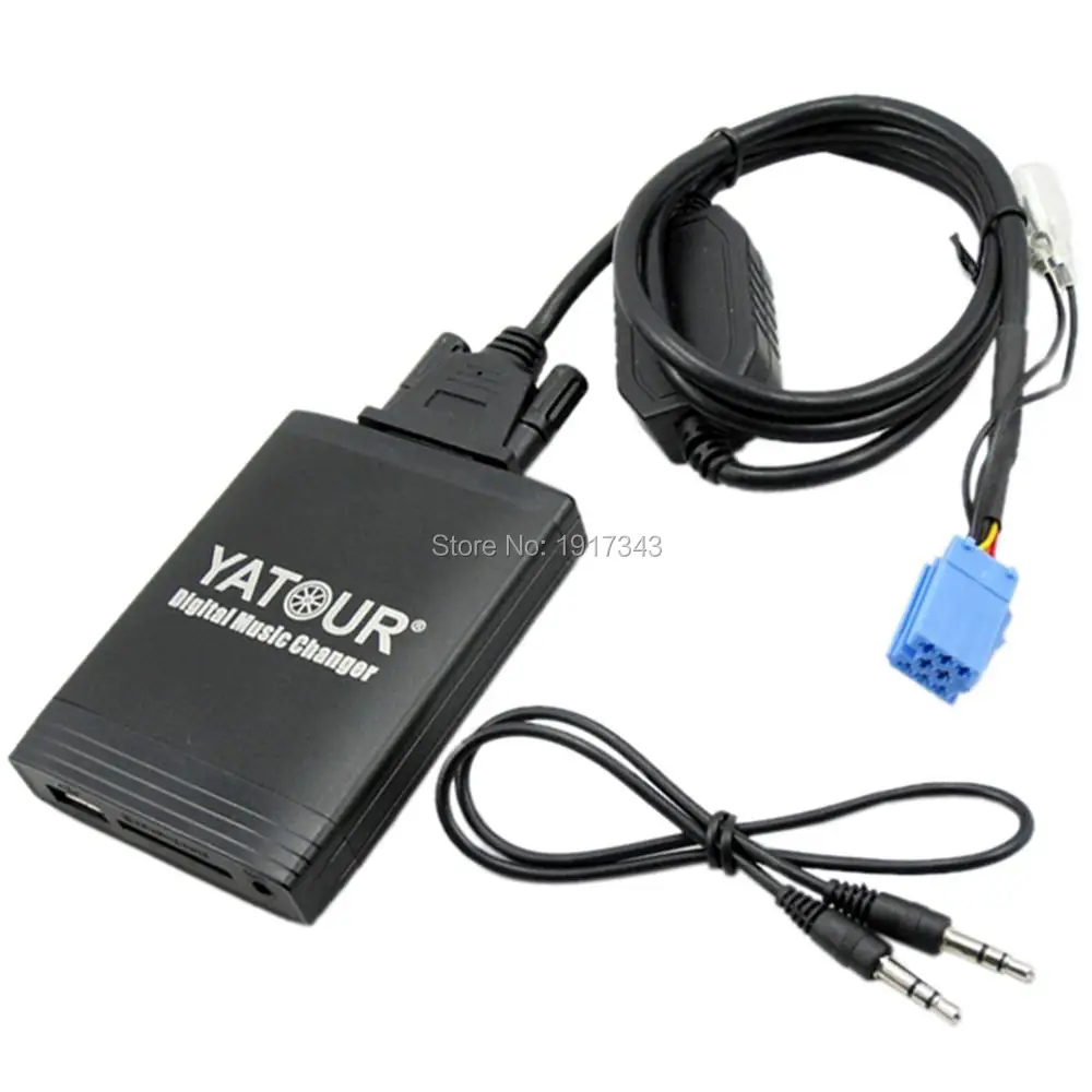 Автомобильный адаптер YATOUR M06 AUX MP3 SD USB музыкальный CD CHANGER MINI ISO 8PIN разъем CDC для RENAULT