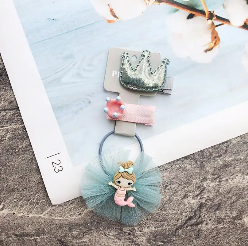 Новинка 3 шт./компл. Детские аксессуары для волос девочек цветочная ткань