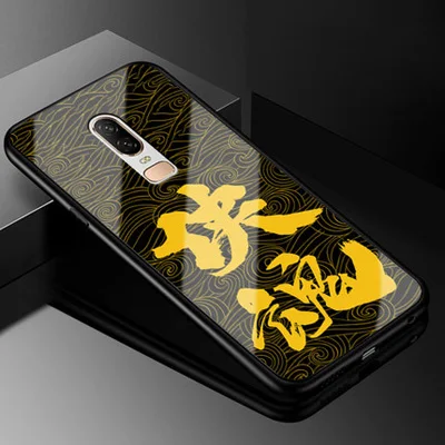 Роскошные закалённое Защитное стекло для Oneplus 6 Чехол Мягкий силиконовый рама Твердый переплет для Oneplus6 1+ 6 случаях One plus 6 телефон оболочки - Цвет: A2