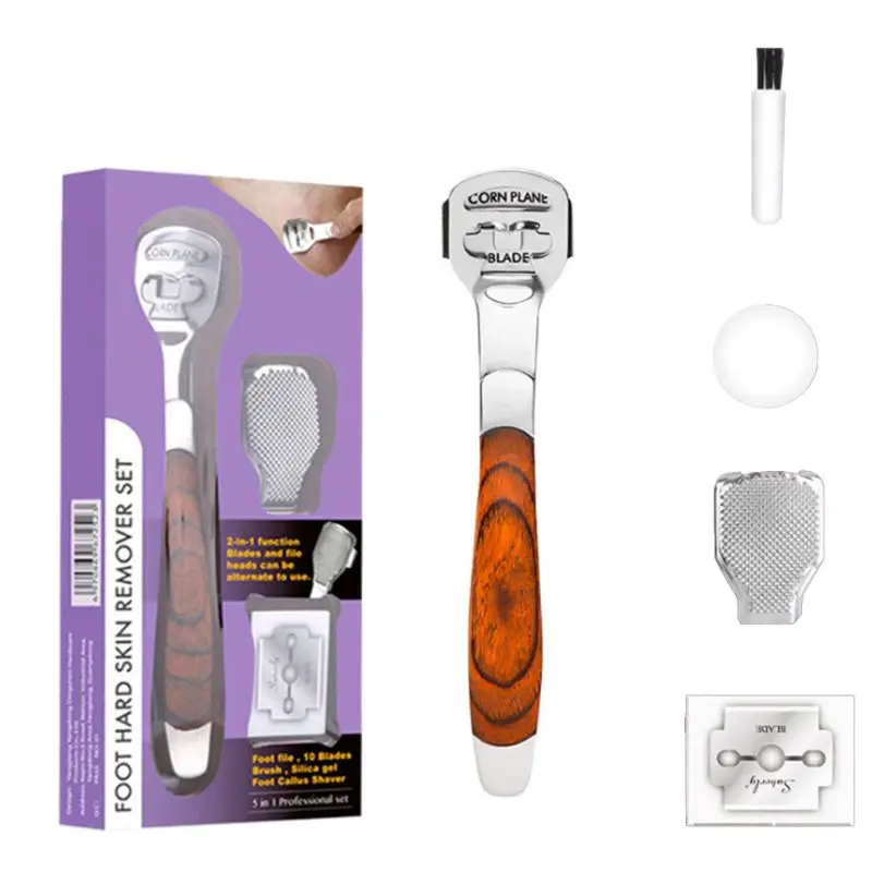 5 шт./компл. Бритва для ухода за ногами бритва удаления мозолей Рашпиль ног пилка