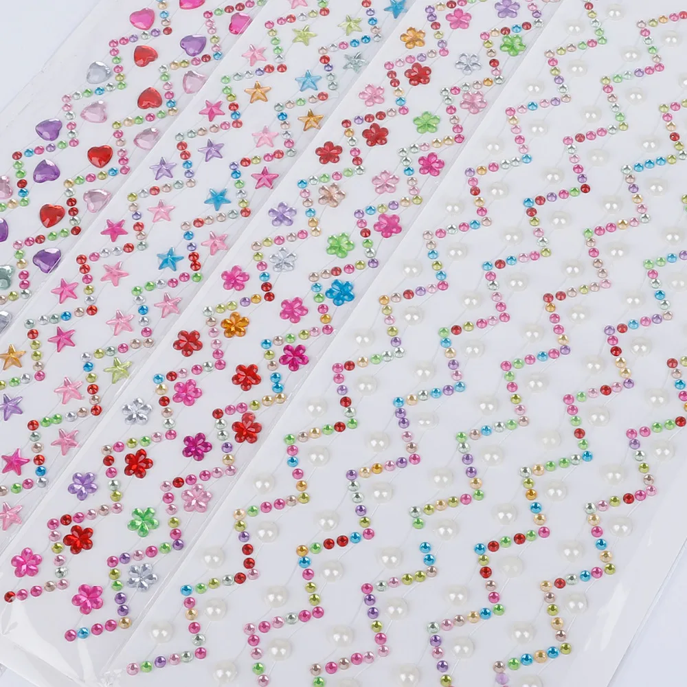 Наклейки акриловые Самоклеящиеся Для Стразы 5 шт./компл. 25 см