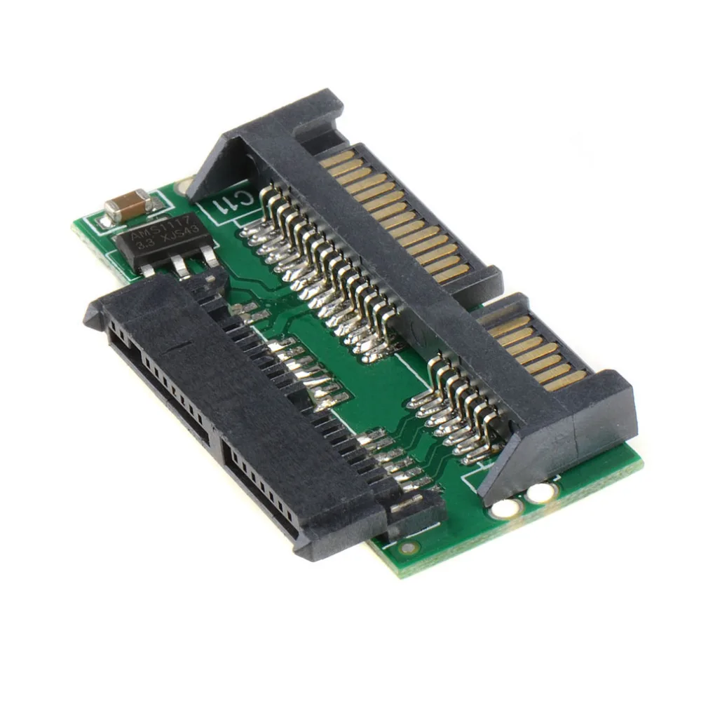 Плата-переходник Pro 1 8 Micro MSATA SSD на 7 + 15 2 5 дюйма SATA P0.11 | Компьютеры и офис