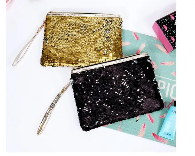 

New mermaid sequins evening bags for women fashion clutch envelope bag luxury handbags hologram ladies purse party clutch bag