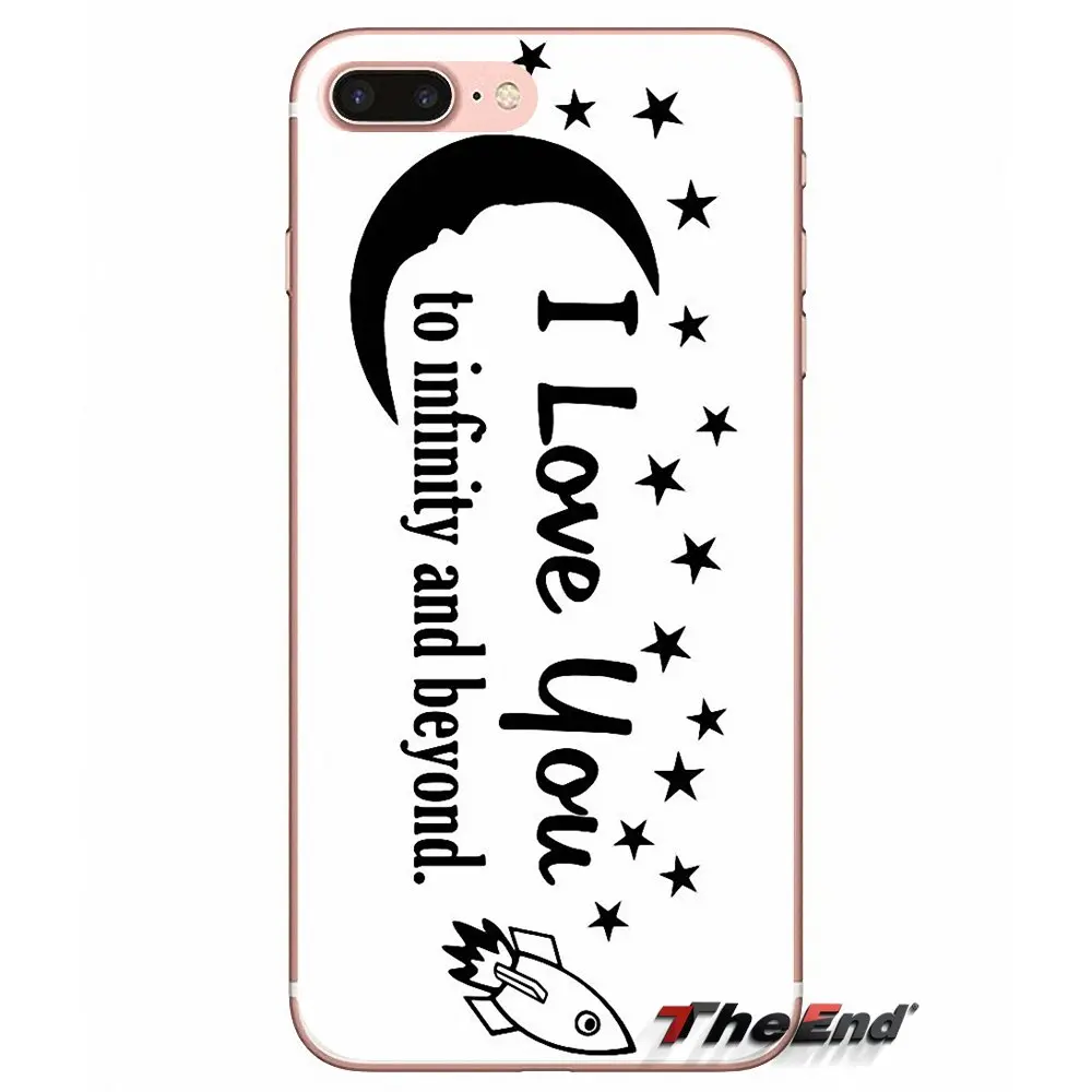 Love to infinity и beyond чехол унисекс для iPhone X 4 4S 5 5S 5C SE 6 6S 7 8 Plus Samsung Galaxy J1 J3 J5 J7 A3 A5 2016 2017|case
