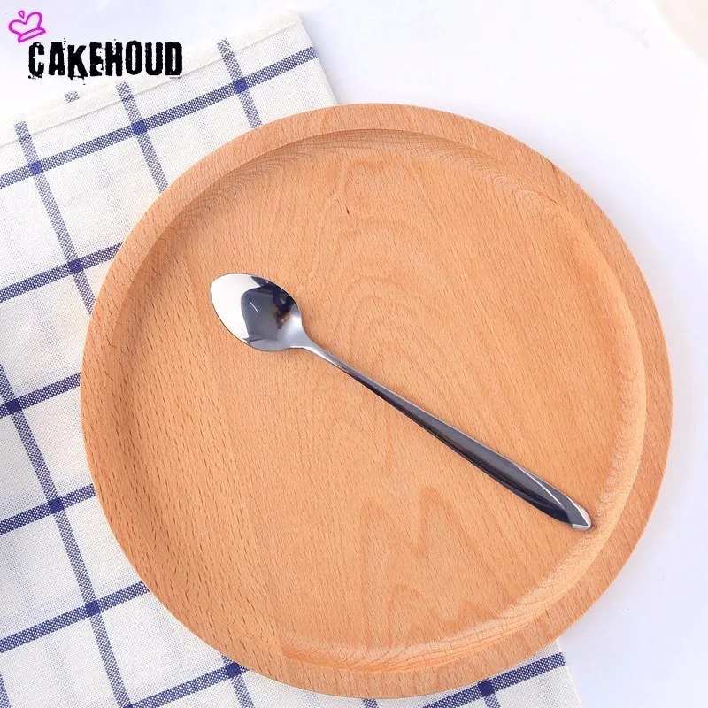 CAKEHOUD деревянные сервировочные подносы для дома обеденная тарелка посуда резиновый деревянный поднос для фруктовые закуски тарелка для пиццы десертная тарелка