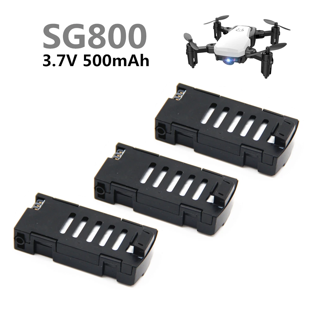 1/2/3 шт 3,7 v 500mAh литий-полимерный Батарея для SG800 запасные части для радиоуправляемого квадрокоптера Запчасти Батарея аксессуары для SG800 Rc дроны