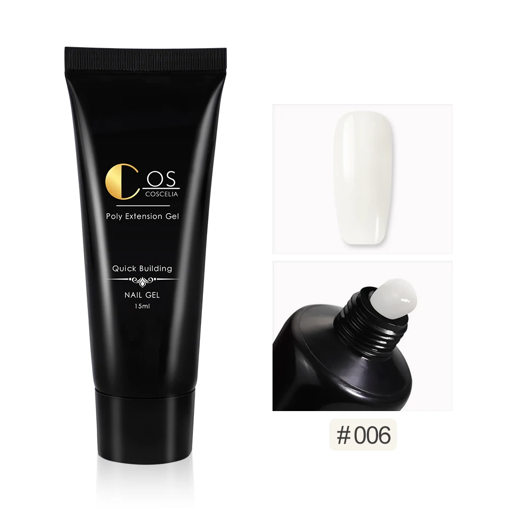 ONLY GEL 006 COSCELIA гель для набор для наращивания ногтей с инструментами для французского маникюра гель Лак Кисть для нейл-арта гель для наращивания ногтей - Цвет: ONLY GEL 006