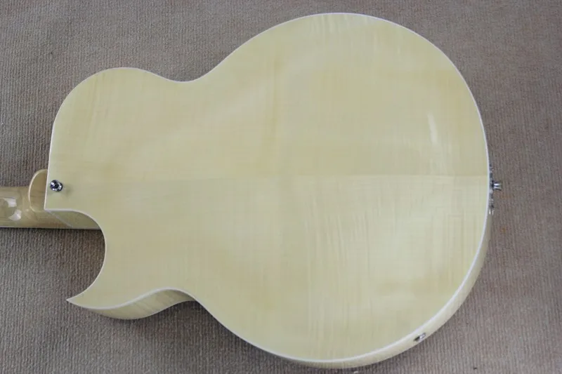 Новый Топ Тигр клен Средства ухода за кожей 1946 1949 es 125 Archtop Гитары BurlyWood es125