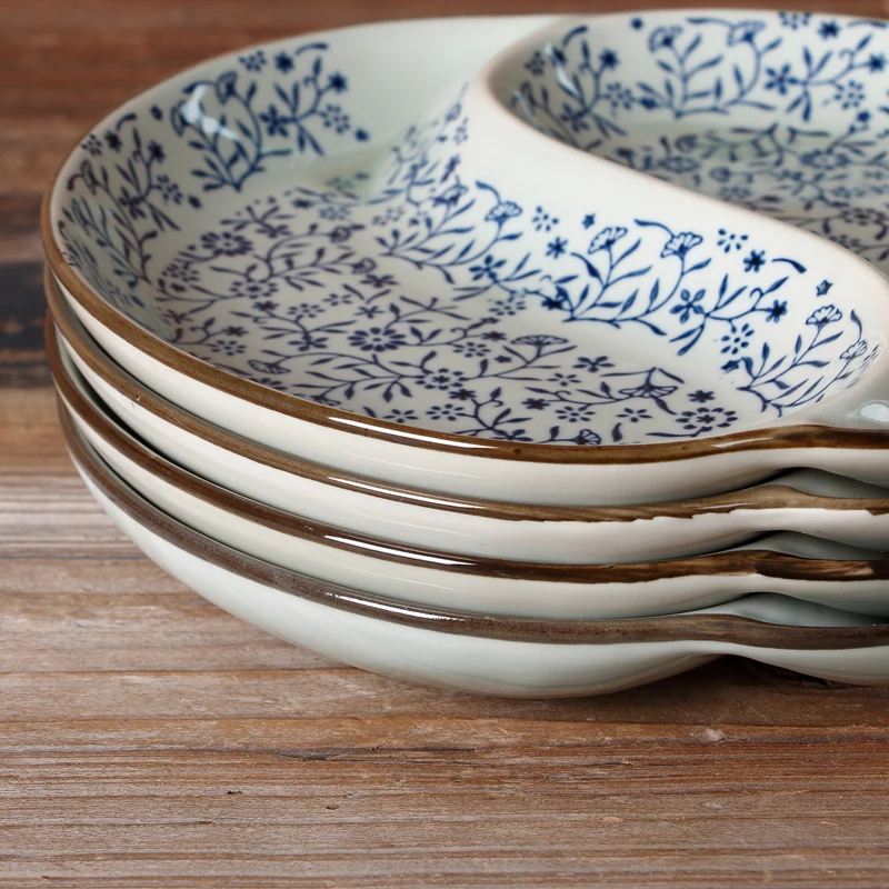 Миски Детские и Таблички Наборы для ухода за кожей Керамика суши стол тарелку 8.5