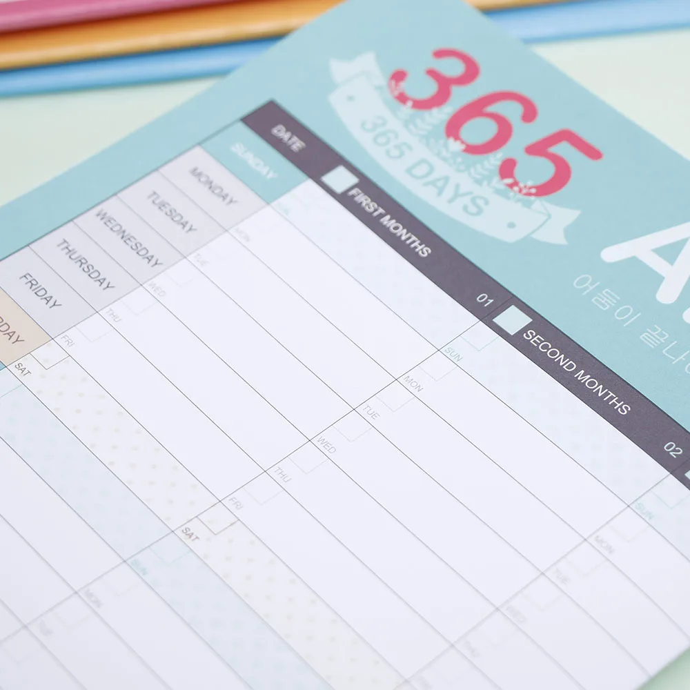 Календари усилия ежедневнике 365 день годовой график журнал распорядок дня