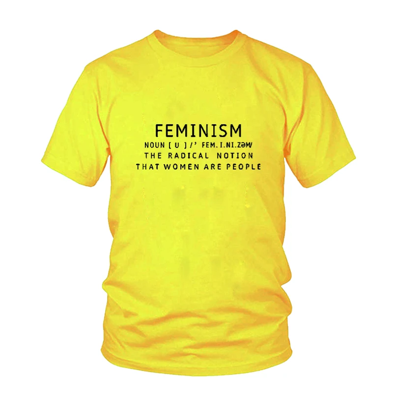 Женская футболка с надписью Feminism Definition забавная женская подарок модная из
