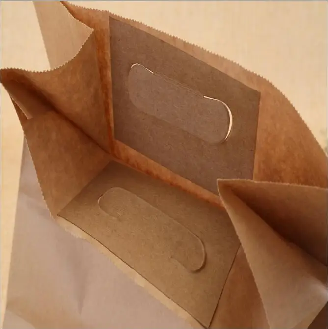 15*28*29 см 80gsm крафт бумага пакет для пищевых продуктов бумажные сумки десертный