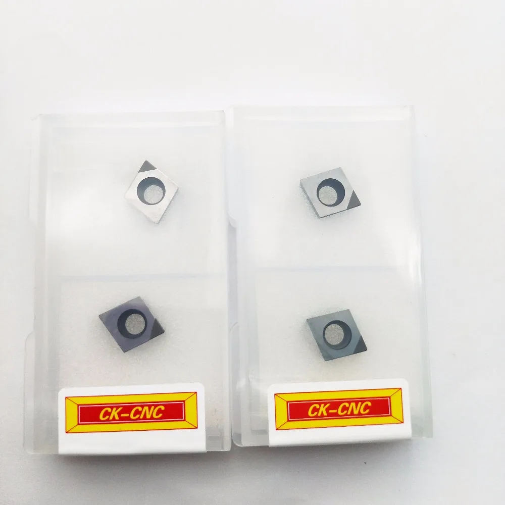 2шт CCGT09T304 PCD CBN токарный станок твердосплавный режущий инструмент лезвия Токарные