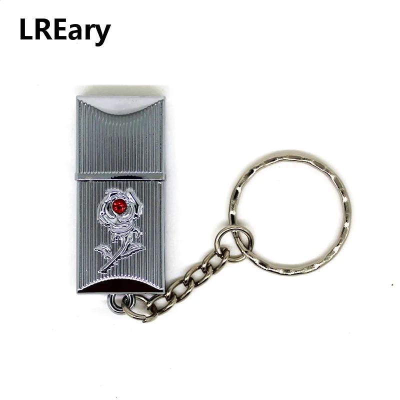 Цветок розы USB 2,0 флеш-накопители воды защитная ручка-накопитель карта памяти металлический брелок ручка большой палец U диск флешка