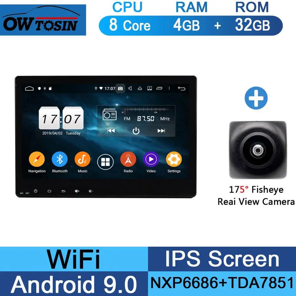 10," ips Android 9,0 8 Core 4G+ 64G Автомобильный dvd-радиоплеер gps для Honda Vezel HR-V вариабельности сердечного ритма XR-V DSP CarPlay - Цвет: 32G Fisheye Camera