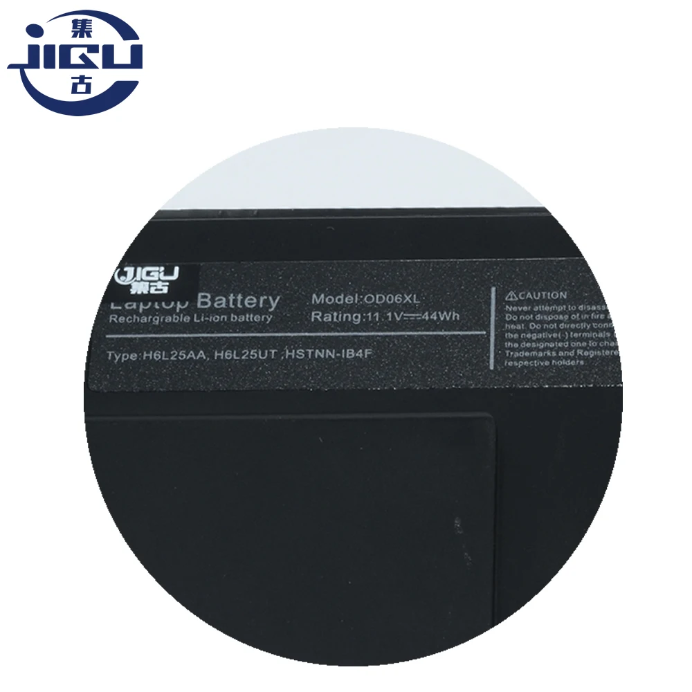Батарея для ноутбука JIGU 0D06XL 0DO6XL H6L25AA H6L25UT HSTNN IB4F W91C OD06XL ODO6XL HP EliteBook Revolve 810 G1 Tablet G3