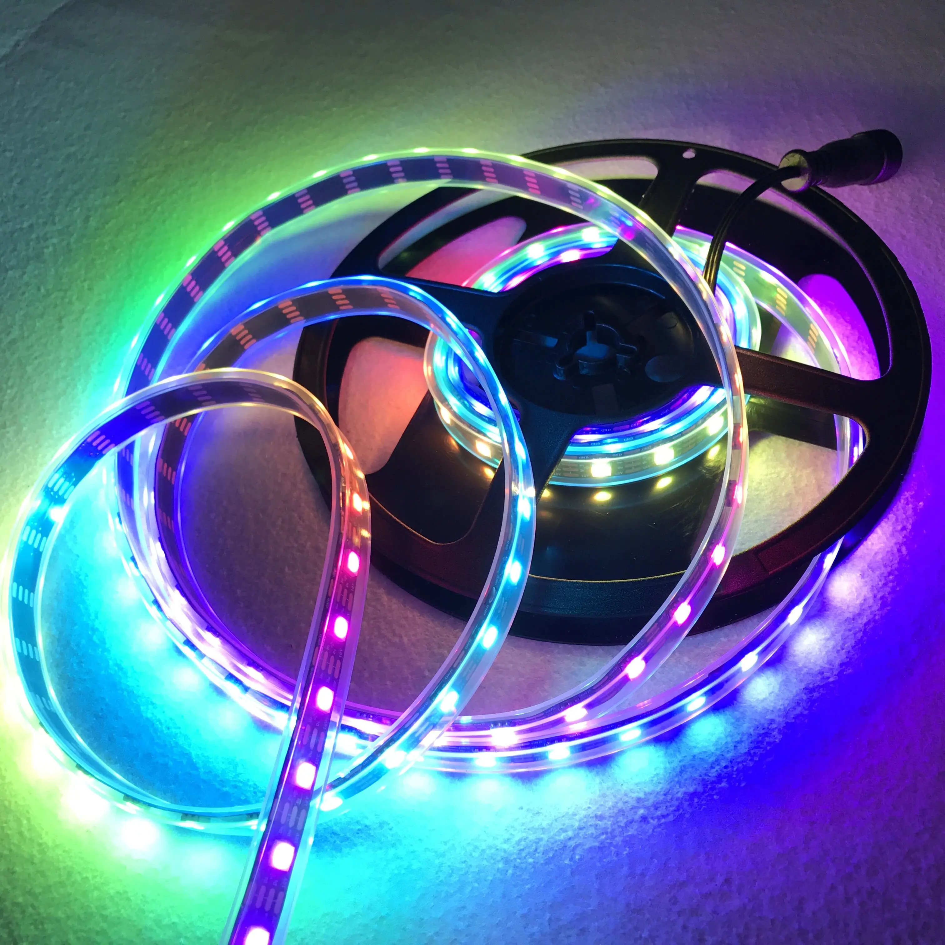 WS2815 DC12V адресная полноцветная светодиодная лента RGB 60 светодиодный Дов s/m5 м