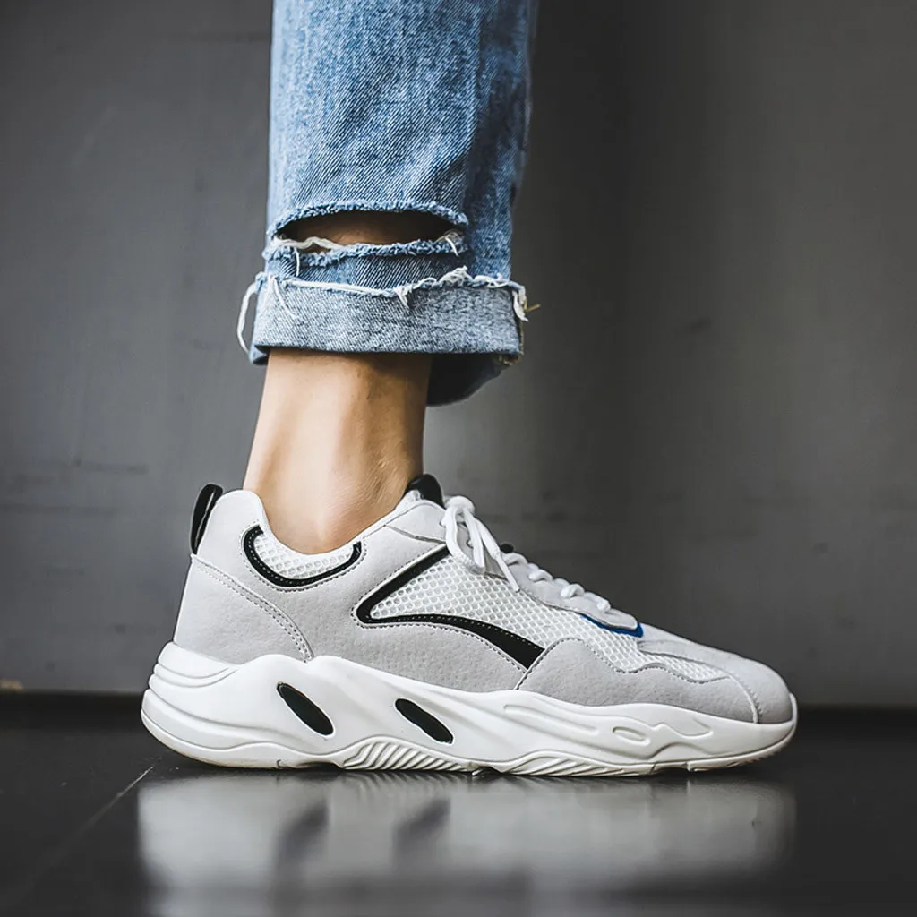 Модная мужская повседневная обувь с дышащей сеткой; тканые кроссовки для бега; Новинка года; Повседневная обувь для мужчин; сезон лето;# G4