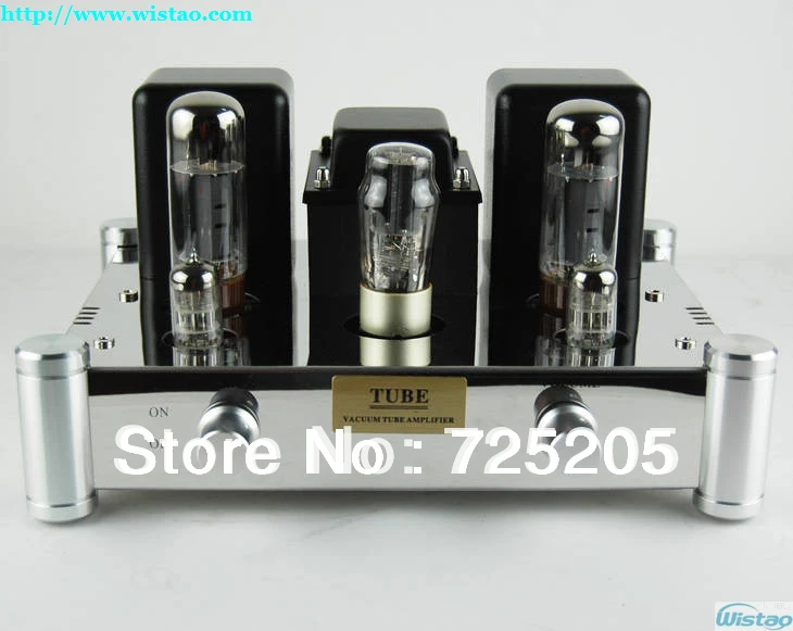 Усилитель трубки класса А HIFI одинарный 6N2J усилитель мощности EL34 5Z4PJ зеркальная