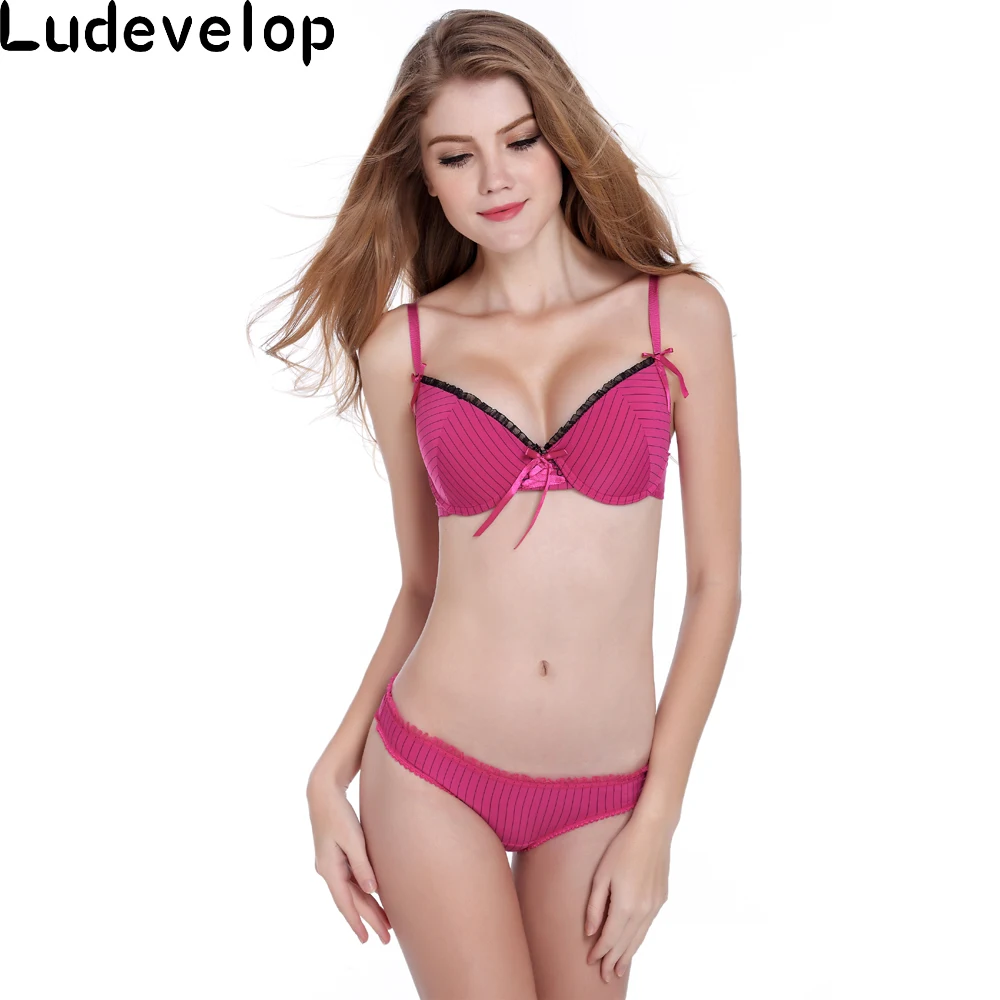 Нижнее бельё комплект VS Новинка 2017 года Для женщин сексуальная полоса