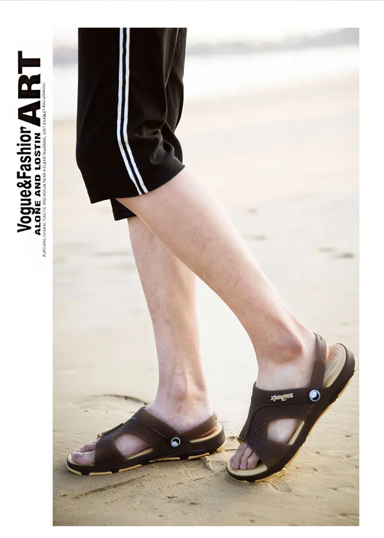 HKIMDL Goedkope Mannen тапочки Ademend Buiten зомер Heren Schoenen режим Nieuwigheid Ontwerp Повседневное Strand тапочки Mannen