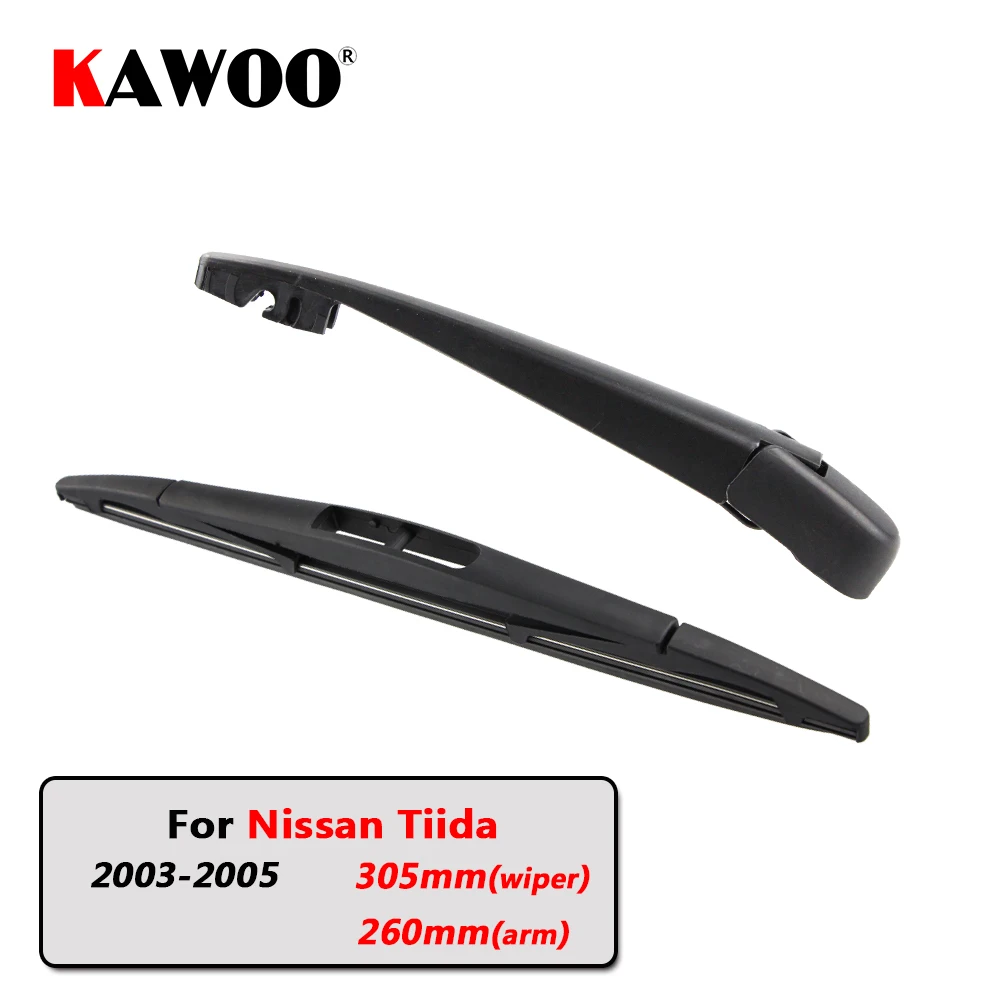 

KAWOO Car Rear Wiper Blade Blades Back Window Wipers Arm For Nissan Tiida Hatchback (2003-2005) 305mm Auto Windscreen Blade