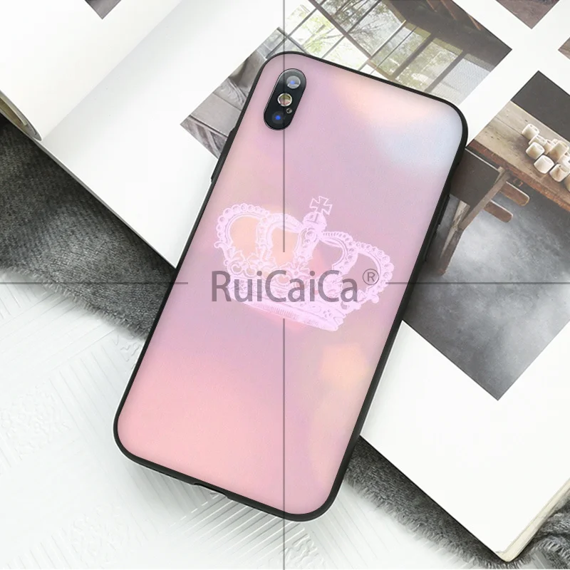 Мягкий чехол для телефона Ruicaica Love Queen and princess на заказ Apple iPhone 8 7 6 6S Plus X XS MAX 5 5S SE XR |