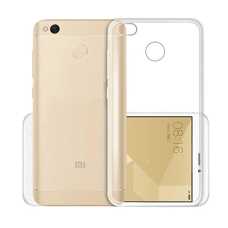 Transparent phone Case for Xiaomi Redmi 4X TPU silicone Anti-knock case 5.0 inch 4 Global Version On Mobile Phone | Мобильные