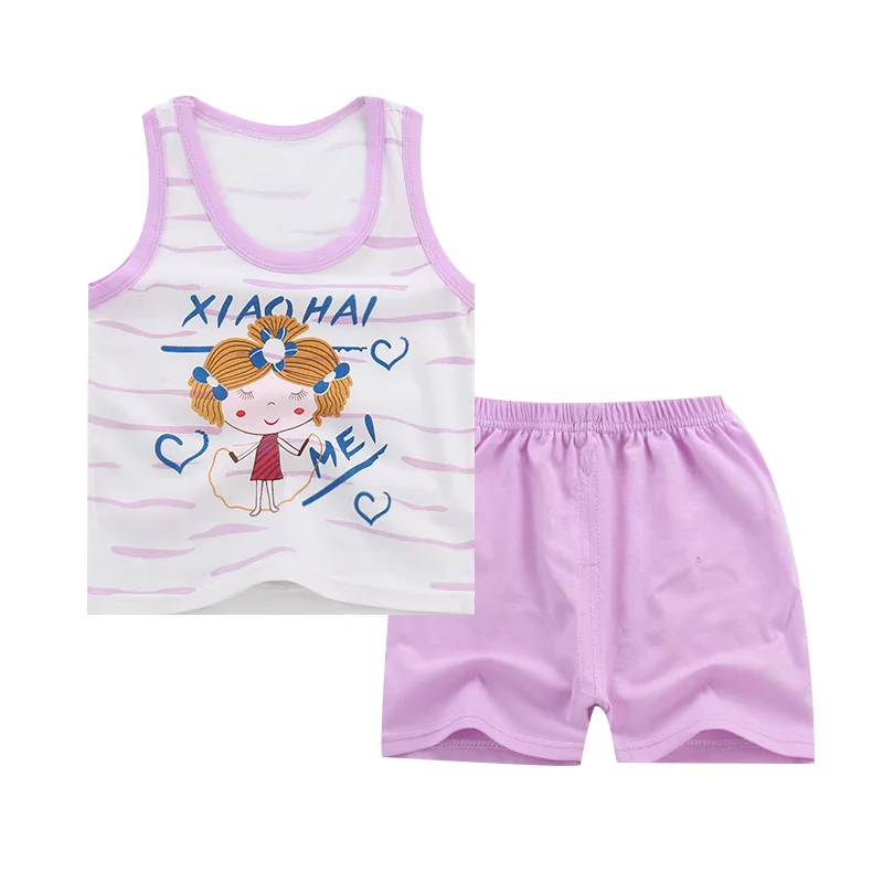 Детский комплект из жилета и шортов без рукавов|kids clothing set|clothing setsvest set |