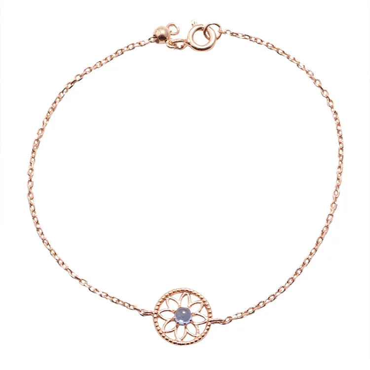 2019 Elegant 925 Sterling Silver Cutely Flower Charm Anklet For Women S925 Ankle Bracelet Chain Adjustable Length Gifts | Украшения и