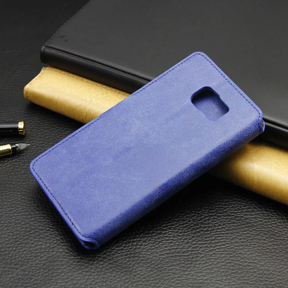 10pcs/lot For samsung galaxy note5 note 5 Matte Retro Vintage leather stand with Hard Back PC Magnetic Cover+free tempered glass |