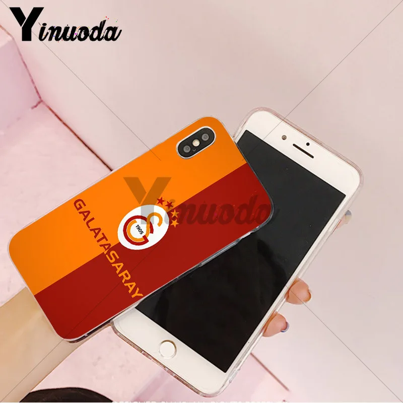 Yinuoda Galatasaray SK Роскошный Гибридный чехол для телефона для iPhone 8 7 6 6S Plus X XS max 10 5 5S SE XR Coque Shell