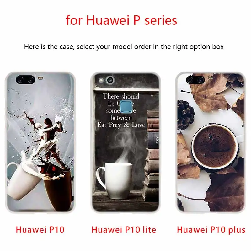 Чехол для телефона с рисунком книги кофе Huawei P40 P9 P10 P20 P30 Lite чехлы Pro P Smart 2019 мягкий