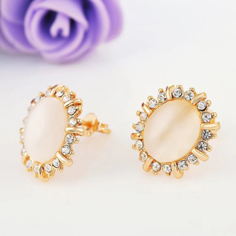 Мода Ювелирные Наборы для Женщин Партийные Кольца и Серьги Гипербола Стиль