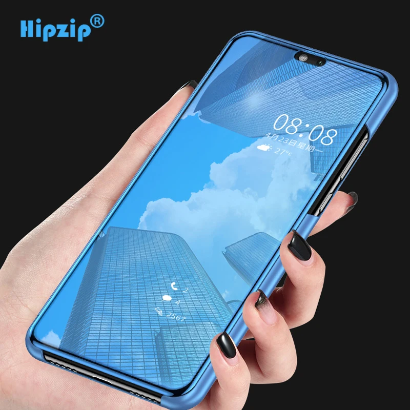 Роскошный зеркальный чехол для HUAWEI Honor 7C умный защитный AUM L41 7A Pro Y6 2018 P10 P20 8 9 Lite V10
