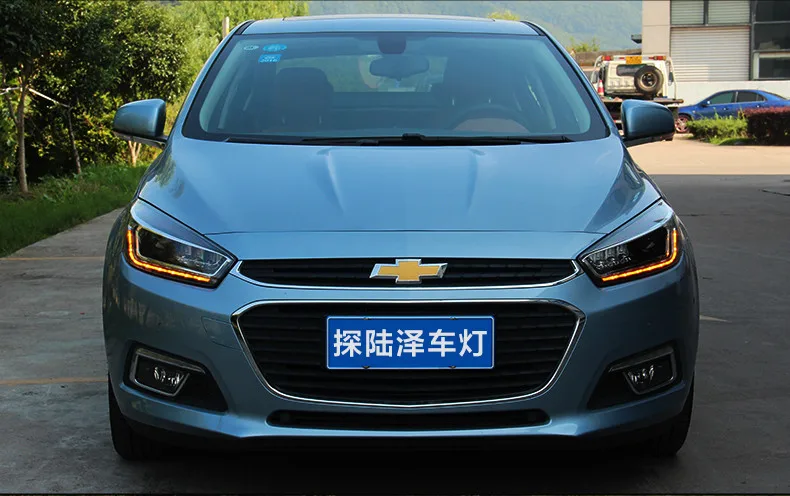 Высококачественный автомобильный Стайлинг корпус передней фары для Chevrolet Cruze 2015LED фары DRL дневные ходовые огни Биксеноновые HID аксессуары
