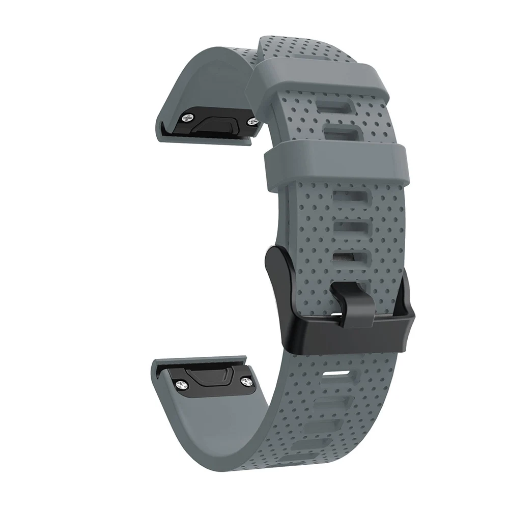 Ремешок для наручных часов Garmin Fenix 6S/5S/5S Plus 20 мм мягкий силиконовый ремешок