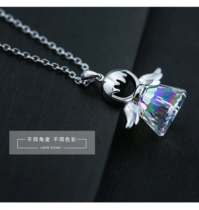 2021 Новое ожерелье-макси из австрийского кристалла ангела-хранителя оптовая