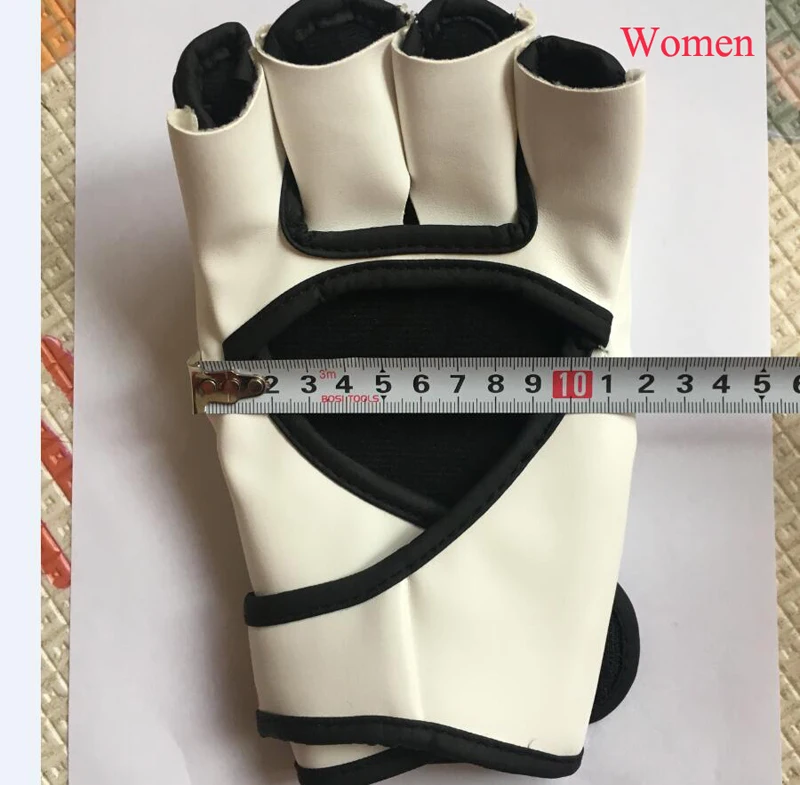 Боксерские перчатки с открытыми пальцами для мужчин и женщин Муай Тай MMA Санда