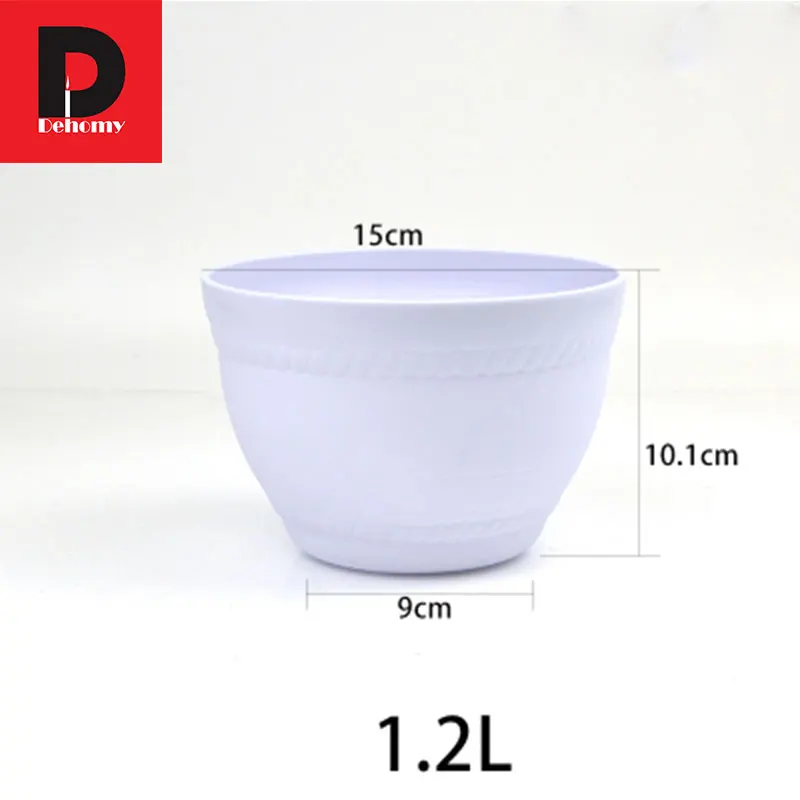 Dehomy 15*10CM FlowerPot Colorful Bowl Type Resin Flower Pots Multi-flower Pot Simple Creative Without Tray Flowerpo | Дом и сад