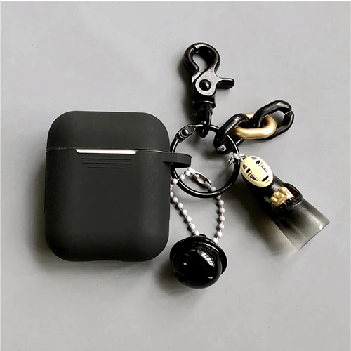 style D Bluetooth наушники силиконовый чехол для Apple Airpods 1 2 Аксессуары Милый Мультфильм защитный чехол сумка коробка кольцо для ключей - Цвет: style D