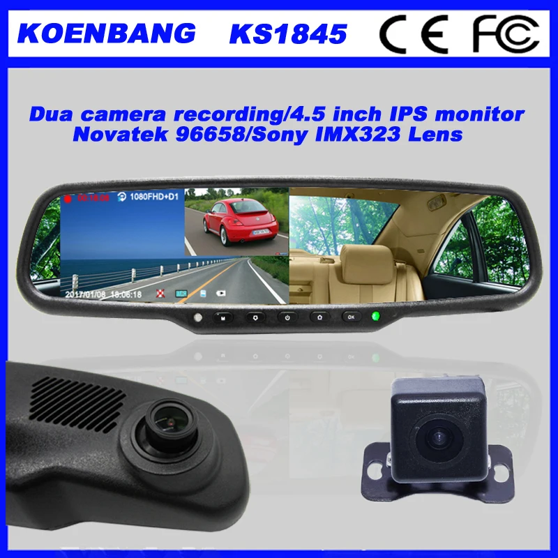 KOENBANG Full HD 1080p 150 градусов дюймов 4 5 ips экран автомобиля dvr видео регистраторы