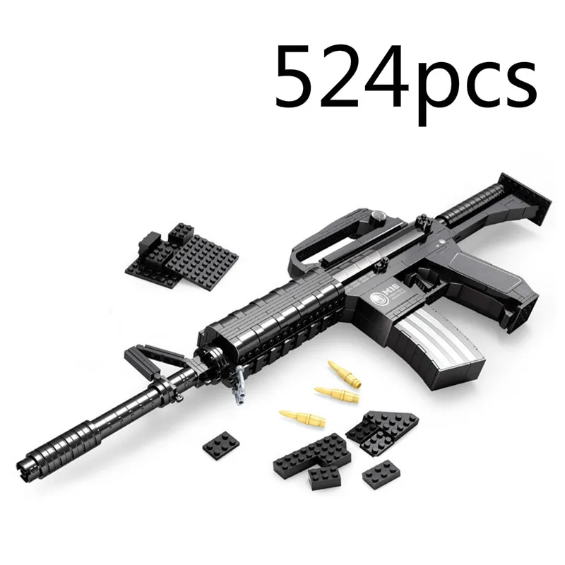 777A M1911 пистолет пустынный Орел воздушный мягкий Ak47 Снайпер M4a1 детские игрушки 45 шт Строительный блок игрушечный пистолет