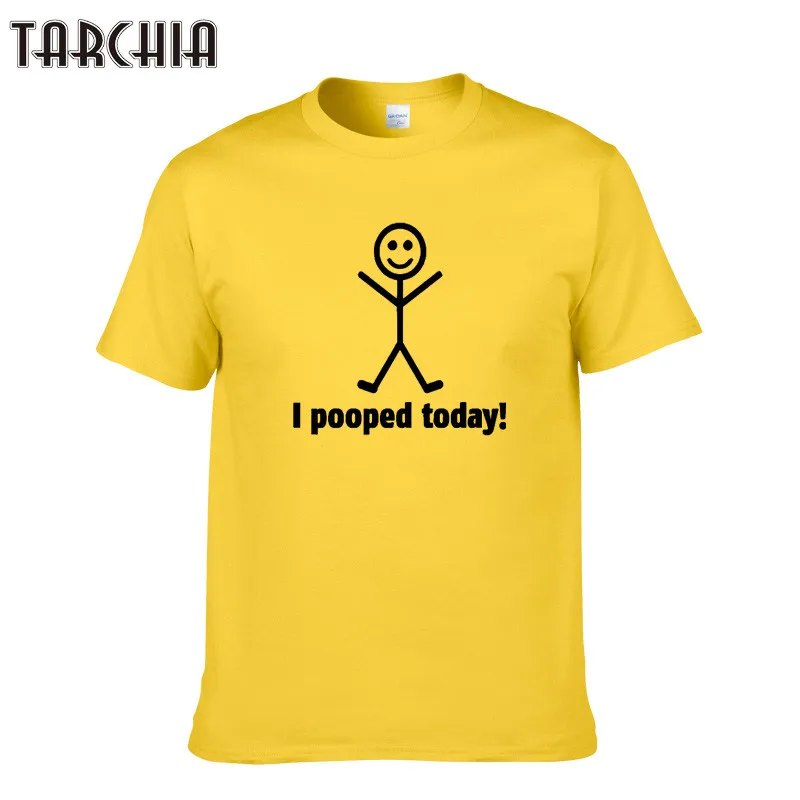

Футболка TARCHIA I POOPED TODAY, забавная футболка, Модная хлопковая футболка 2022, мужские футболки с коротким рукавом и круглым вырезом, топы, большие ...