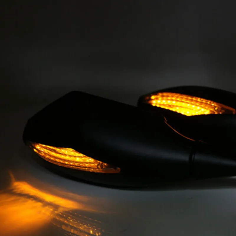 Motrocycle боковые зеркала заднего вида Светодиодные поворотники для Honda CBR600F F4 F4i Suzuki