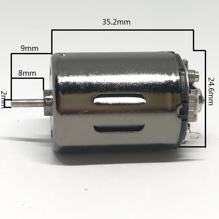 1pcs RS-370 Micro dc motor RS370 for DIY Toy Accessories 35.2*24.6mm 6V-9.6VDC Micro motor 370 26000-44000RPM